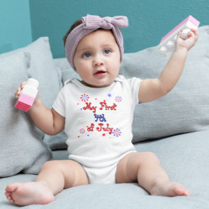Mein erster 4. Juli Baby Bodysuit Strampler