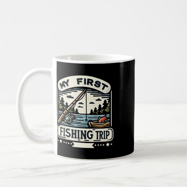 Mein erster Angelausflug  Kaffeetasse (Links)