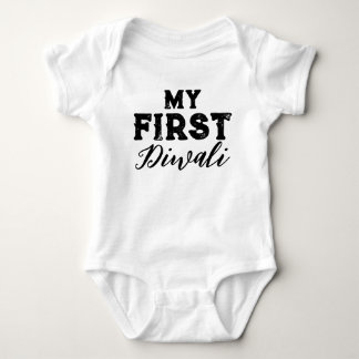 Mein erster Diwali Baby Jersey Bodysuit Strampler