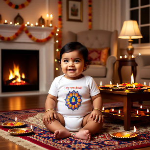Mein erster Diwali Baby Strampler