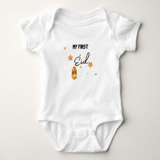 Mein erster Eid Ramadan Moon Islam Baby Bodysuit Strampler