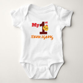 Mein erster Erntedank Niedlich kleine Türkei festl Baby Strampler