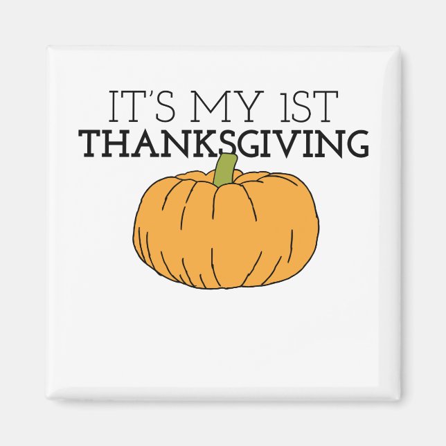 Mein erster Erntedank Pumpkin Patch für KinderDank Magnet (Vorne)