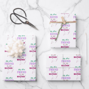 Mein erster Freund ist meine Mutter Geschenkpapier Set