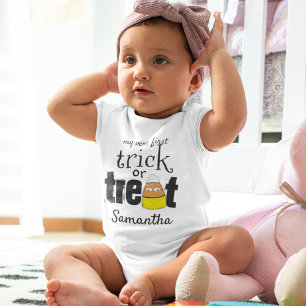 Mein erster Halloween Niedlich Trick oder Treat Ca Baby Strampler