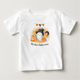 Mein erster Halloween-T - Shirt Orange Boo Ghost