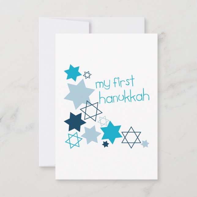 Mein erster Hanukka Dankeskarte (Vorderseite)