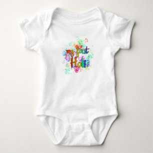 Mein erster Holi! (Indian Holiday) Baby Strampler