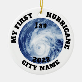 Mein erster Hurrikan ist ein benutzerdefinierter N Keramik Ornament