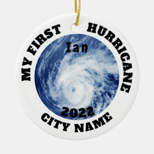 Mein erster Hurrikan ist ein benutzerdefinierter N Keramik Ornament
