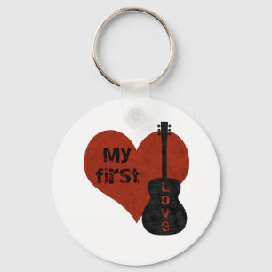 Mein erster Liebe Guitar Schlüsselanhänger