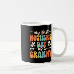 Mein erster Muttertag als Grammy Retro Groovy Mot Kaffeetasse