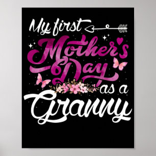Mein erster Muttertag als Oma zum ersten Mal Poster