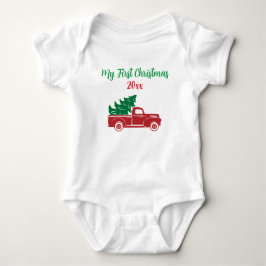 Mein erster Niedlicher Weihnachtsverkehr Baby Strampler