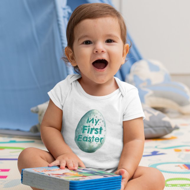 Mein erster Oster | INDIVIDUELLE NAME | Ostereier Baby Strampler (Von Creator hochgeladen)