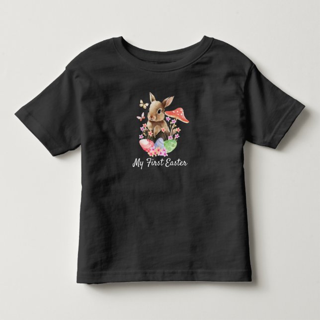 Mein erster Osterwasserfarben-T - Shirt für Kleink (Vorderseite)