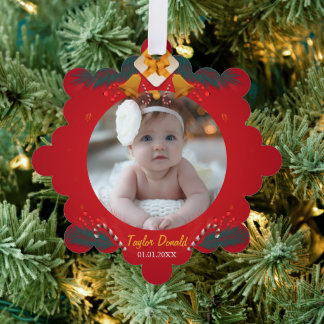 Mein erster Personalisierter Name für das Weihnach Ornament Karte