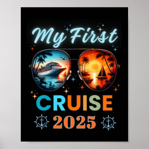 Mein erster Schifffahrt Urlaub 2025 Familienurlaub Poster