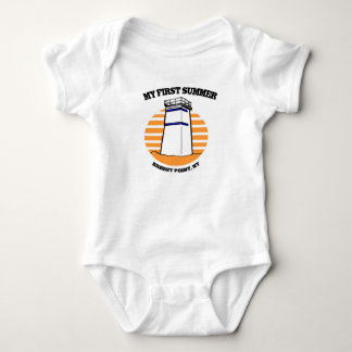 Mein erster Sommer-windiger Punkt, New York Baby Strampler