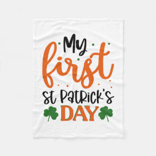 Mein erster ST Patrick S Day Fleecedecke