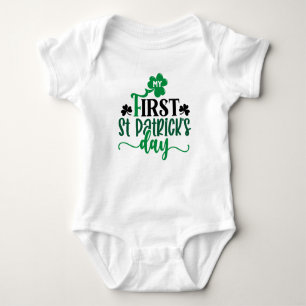Mein erster St. Patrick's Day Baby Strampler