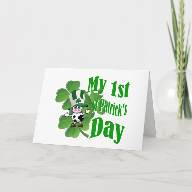 Mein erster St. Patrick's Day Karte (Vorderseite)