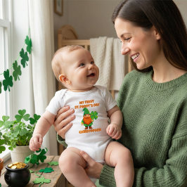 Mein erster St. Patrick's Day Leprechaun Gnom Baby Strampler