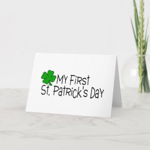 Mein erster Tag St. Patricks Karte
