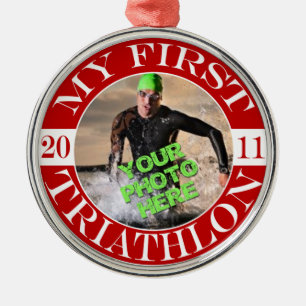 Mein erster Triathlon - 2011 Silbernes Ornament