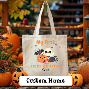 Mein erster Trick oder Personalisiertes Halloween  Tragetasche