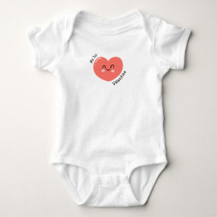 Mein erster Valentinstag 2026 Baby Strampler