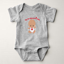 Mein erster Valentinstag Baby Bodysuit Strampler