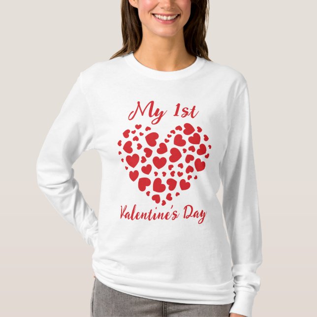 Mein erster Valentinstag T - Shirt (Vorderseite)