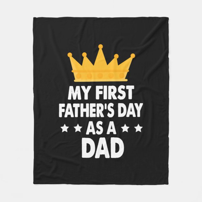 Mein erster Vater als Vater 2021 Fleecedecke (Vorderseite)