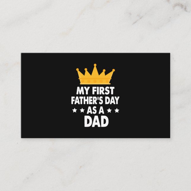 Mein erster Vater als Vater 2021 Visitenkarte (Vorderseite)
