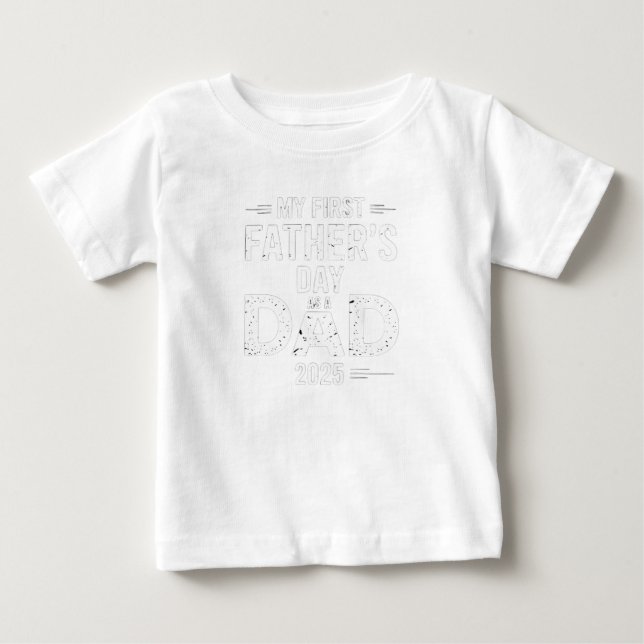 Mein erster Vater als Vater 2025 Baby T-shirt (Vorderseite)