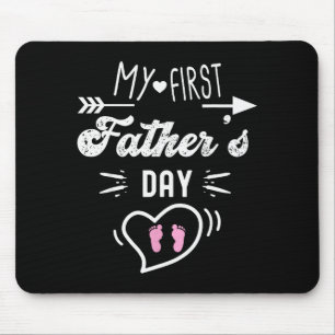Mein erster Vatertag Erster Daddy Neuer Vater Mat Mousepad