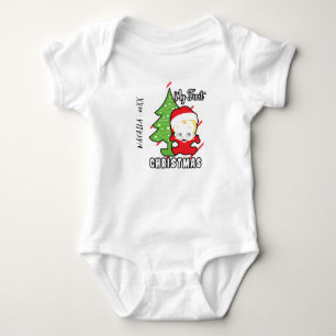 Mein erster Weihnachts-Individuelle Name Baby Body Strampler