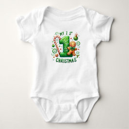 Mein erster Weihnachtsanzug Baby Strampler