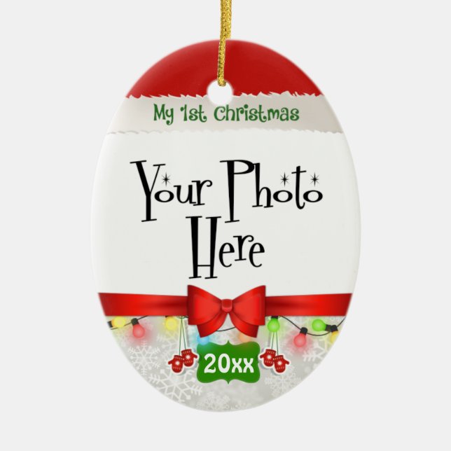 Mein erster Weihnachtsbrauch Keramikornament (Vorne)