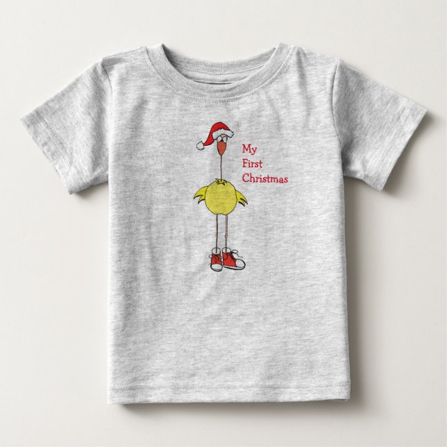 Mein erster Weihnachtskinderanzug Baby T-shirt (Vorderseite)