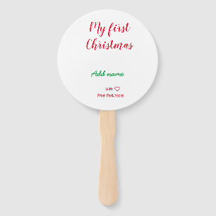 Mein erster Weihnachtsname Familienname mit Liebe Fächer