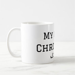 Mein erster Weihnachtsnamen männlichen Text simuli Kaffeetasse