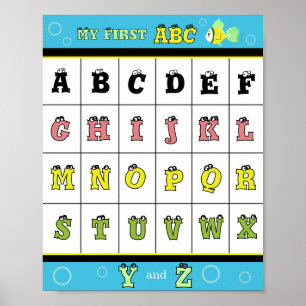 Mein erstes ABC Goldfisch Poster