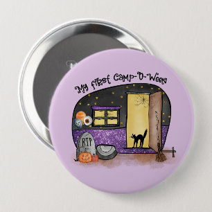 Mein erstes Camp-O-Ween   Halloween-Camping Button