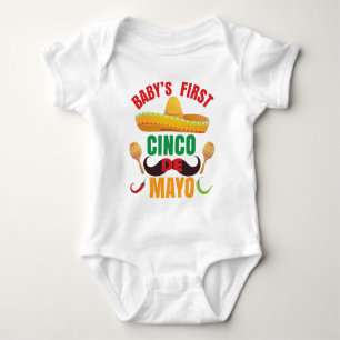 Mein erstes Cinco De Mayo - Mexikanisch Baby Strampler