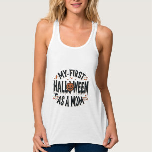 Mein erstes Halloween als Mama Vintage-Halloween-D Tank Top