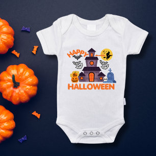 Mein erstes Halloween Baby Outfit Beängstigendes G Strampler