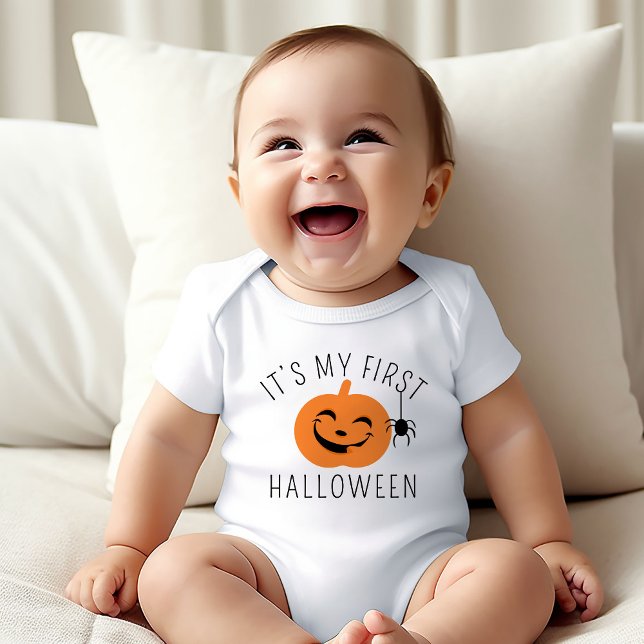 Mein erstes Halloween Happy Pumpkin Baby Strampler (Von Creator hochgeladen)