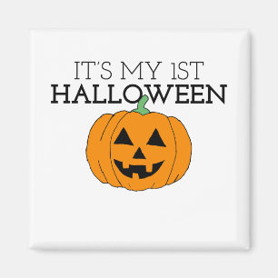 Mein erstes Halloween, mein erster Halloween-Kürbi Magnet